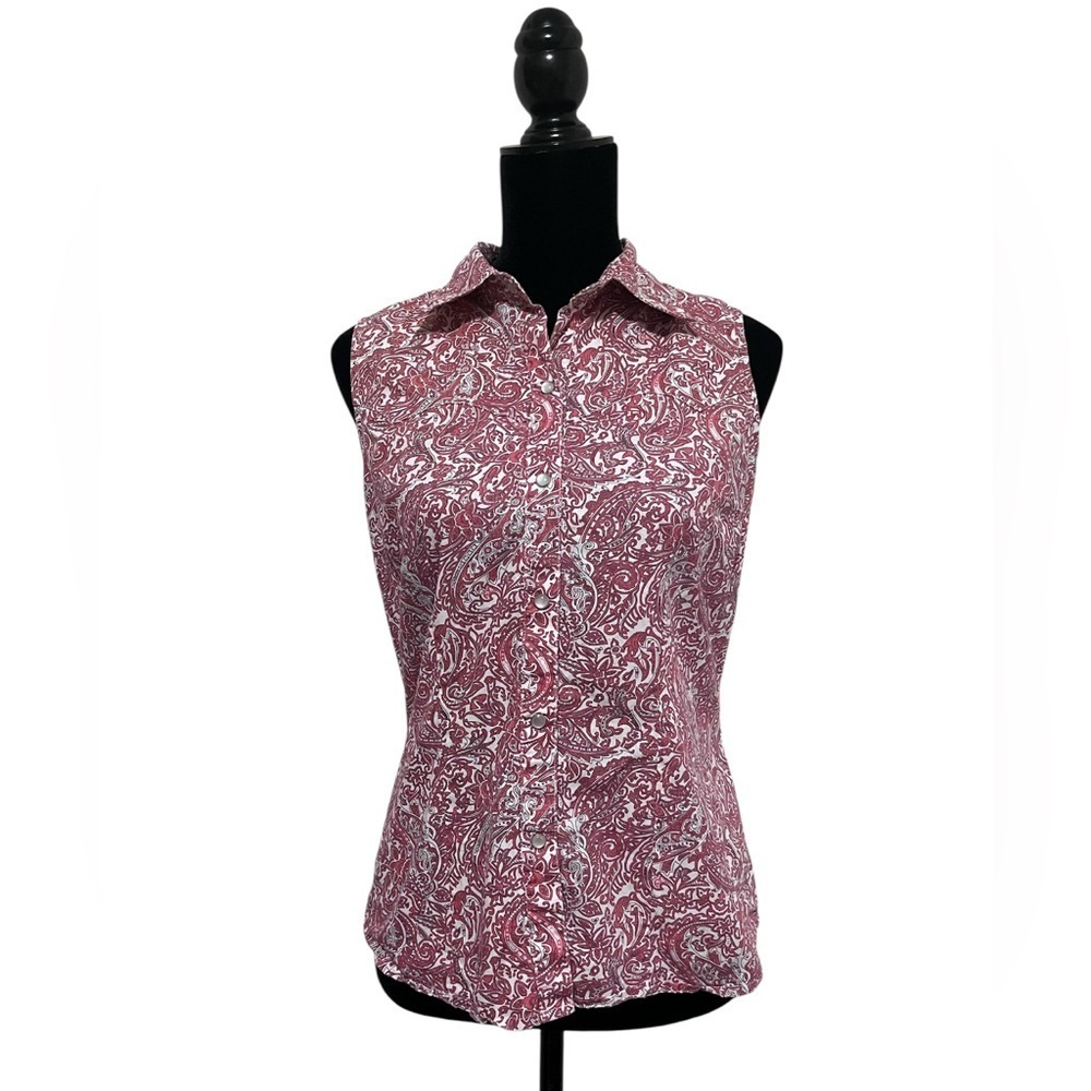 Roper Fitted Button Down Western Wear Top Size S